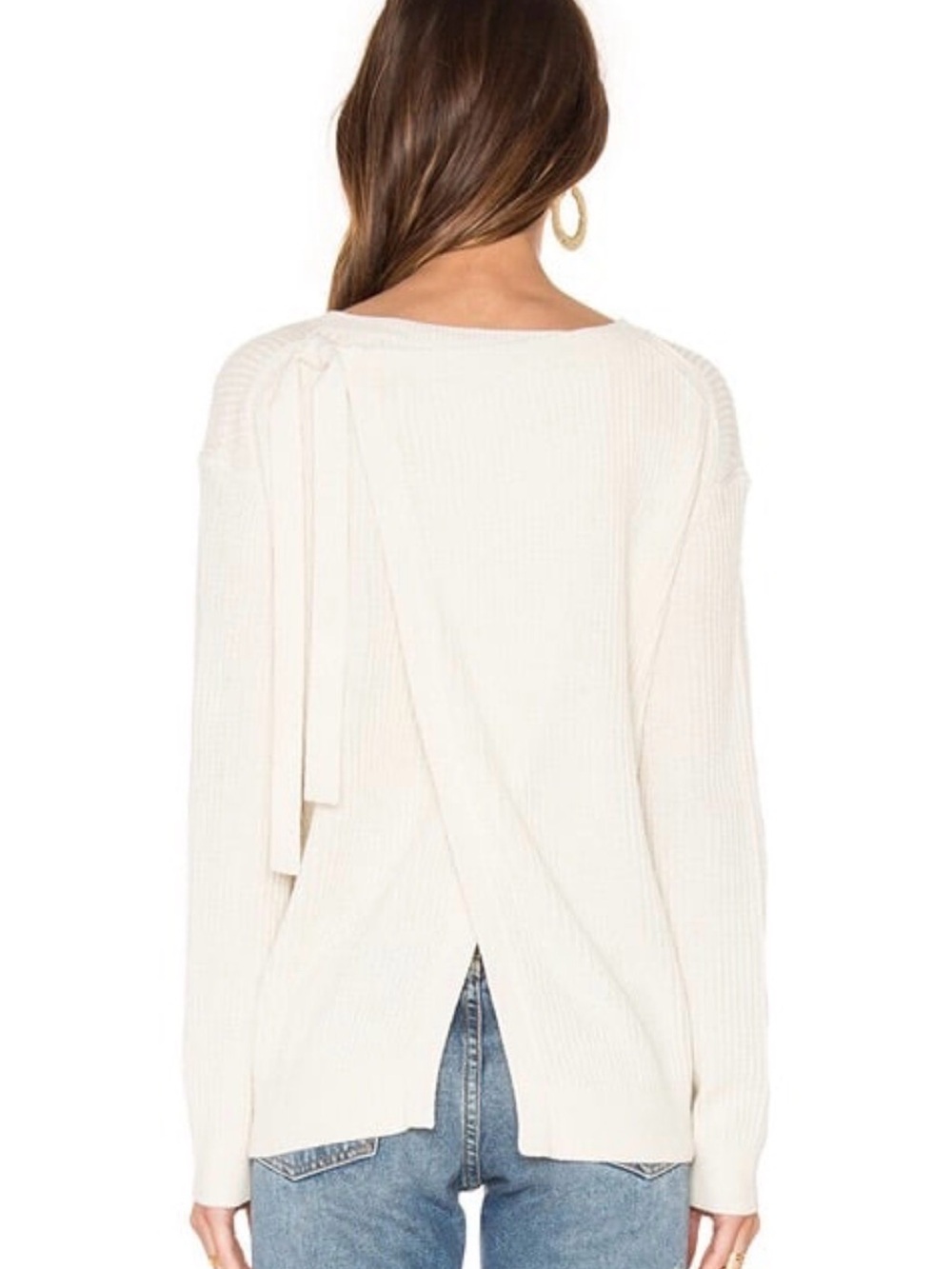 Vince White Cashmere Sweater NWT Bow Tie